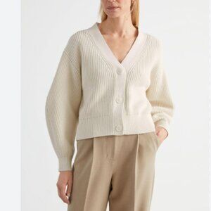 H&M Cream Cropped Cardigan